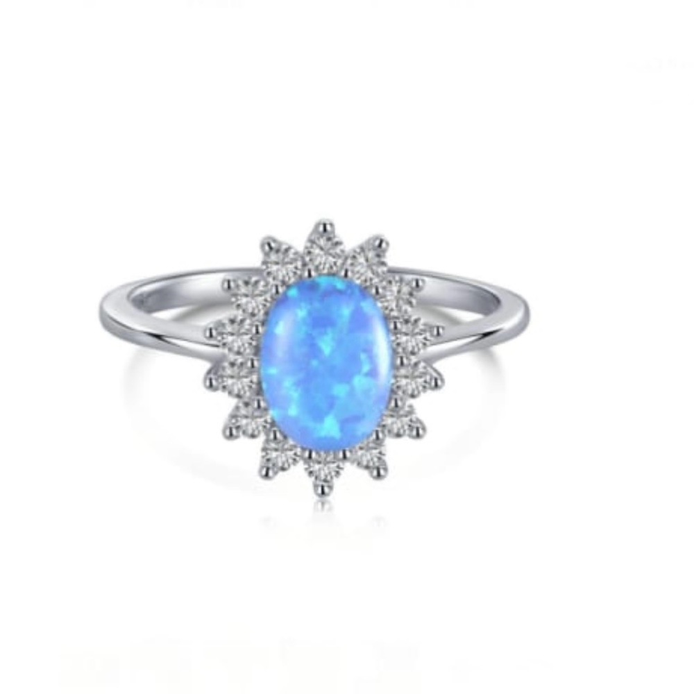 Solid Sterling Silver 925 Opal ring
